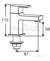 Francis Pegler Brassware -  Pegler Yorkshire Manta Bath Pillar Taps