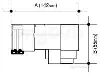 Osma Above Ground Drainage -  4t807b Black Osma 4 Inch Stop Outlet Sq Line