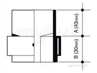 Osma Above Ground Drainage -  4t837b Black Osma 2 1/4 Inch Outlet Adaptor