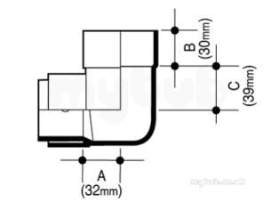 Osma Above Ground Drainage -  4t862b Black Osma 2 1/4 Inch X92.5d Angle