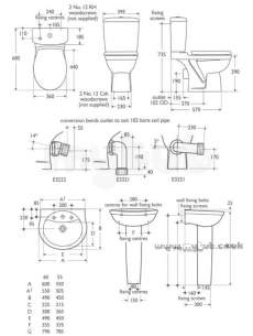 Ideal Standard Packs -  Ideal Standard Alto 4-piece China Pack White