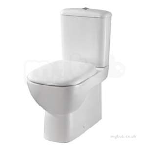 Twyford Moda Sanitaryware -  Moda Rimfree Close Coupled Toilet Pan Flushwise Md1145wh