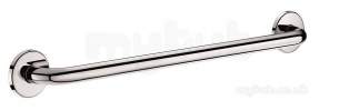 Delabie Grab and Hand Rails -  Delabie Grab Bar 25 L500 Polished Stainless Steel