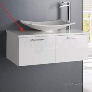 Eastbrook Sanitary Ware -  Sorrento 80 Slab Top White 51.037