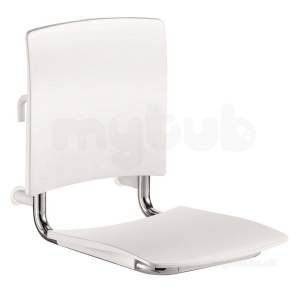 Delabie Showers -  Delabie Removable Comfort Shower Seat Polished Stainless Steel