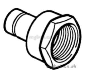 Hep2O Underfloor Heating Pipe and Fittings -  Hep20 3/4 Inch X22mm T/f Fem Spigot Adpt Hx30