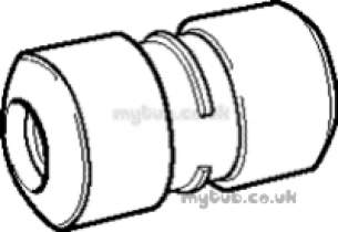 Hep2O Underfloor Heating Pipe and Fittings -  Hep20 22mm Slimline Str Connector Hx1