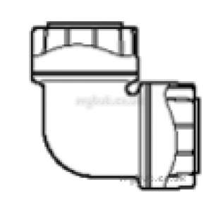 Underfloor Heating Manifolds and Ancillaries -  Polypipe 28mm Polyplumb Elbow 10