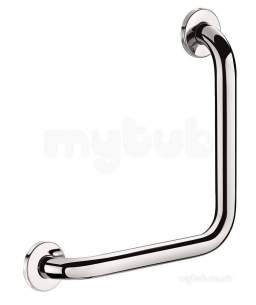 Delabie Grab and Hand Rails -  Delabie Grab Rail 90 Degree 32 300x300 Polished Stainless Steel