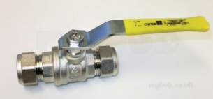 Plumb Center Brand Lever Op Brass Ball Valves -  Center 15mm Gas Lever Brass Ball Valve