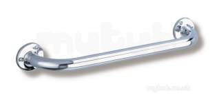 Delabie Grab and Hand Rails -  Delabie Eco Grab Bar 25 L400 Polished Stainless Steel