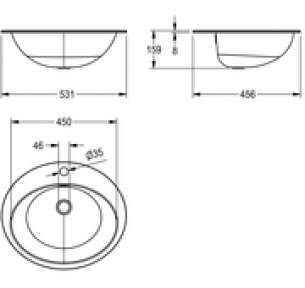 Sissons Stainless Steel Products -  Inset Washbasin Tap Hole High Pol Fin Rndh451-0