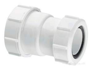 Mcalpine St28m Straight Connector 1.5 Inch X 1.25 Inch