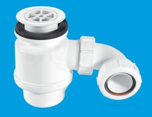 Mcalpine Waste traps overflow -  Mcalpine Stw2-r-wh Seal Shower Trap And Waste White 1. 5 Inch X 50mm