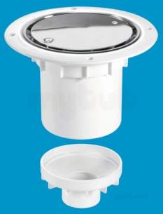 Mcalpine Waste traps overflow -  Mcalpine Tsg2ss Trapped Shower Gully Seal 75mm