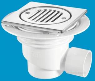 Mcalpine Waste traps overflow -  Mcalpine Tsg1t6ss Trapped Shower Gully Tile 150mm