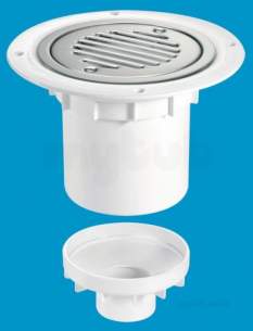 Mcalpine Tsg2ssslsc Seal Shower Gully Grate 75mm Stainless Steel