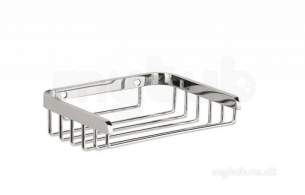 Delabie Accessories and Miscellaneous -  Delabie Wall Mounted Rectangular Soap Basket Polished St Steel