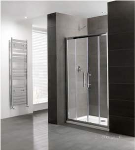 Eastbrook Showers -  Volente 1800 Double Sliding Door Silver 58.215