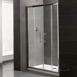 Eastbrook Showers -  Volente 2000 Double Sliding Door Silver 58.216