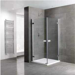 Eastbrook Showers -  Volente 800 X 800 Double Hinge Door Silver