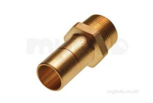 Hep2O Underfloor Heating Pipe and Fittings -  Hep2o Brass Adapter 22x3/4 Sp/tm Hx31/22w