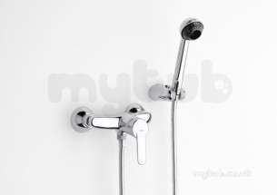 Roca Brassware -  V2 Wall Mounted Shower Mixer Chrome