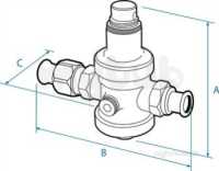 Pegler Push and Press General Valves -  Pegler Psu4prv Pressure Reducing Vlv 15