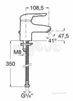 Roca Brassware -  Monojet-n Basin Mixer Exc Puw Chrome