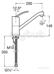 Roca Brassware -  Roca Moai Kitchen Mixer Chrome 5a8146c00