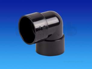 Osma Above Ground Drainage -  5m160 Black Osma 40mm Knuckle Bend-90 Degree