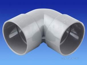 Osma Above Ground Drainage -  2z160 White Osma 50mm Knuckle 90d Bend