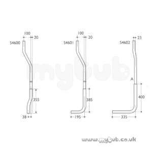 Armitage Shanks Commercial Sanitaryware -  Armitage Shanks S460067 1 1/2 Inch Hl F/pipe A Plus D And Clip Sc