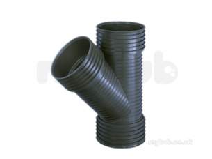Twinwall Pipe and Fittings -  600mm D/s Junction-45 Deg 600tw600x45