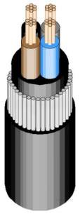 Cable -  Px Armoured 4 Core Cable 2.5mm (100m Reel)