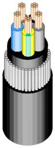 Cable -  Px Armoured 5 Core Cable 1.5mm (100m Reel)