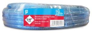 Condensing Unit Blocks and Trays -  Aspen Pvc Braided Tube1/4 Inch X 30mtr Clear