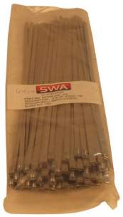 Swa Fixing Bands and Cable Ties -  Specialised Wiring Accesories 266-4.6 Roller Ball Ties Stainless Steel (pack Of 100)