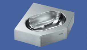 Sissons Stainless Steel Products -  Wt310es Corner Wash Basin One Tap Hole Ss