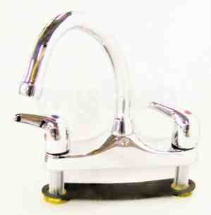 Pegler Contract Brassware -  Pegler Yorkshire Leger L522 Deck Sink Mixer Cp