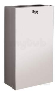 Delabie Accessories and Miscellaneous -  Delabie Wall Mounted Paper Towel Bin Stainless Steel Satin Finish