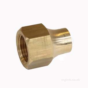 Brass Fittings -  Bullfinch Lgl Flared Reducing Nut Long 5/8 X 1/2 Inch