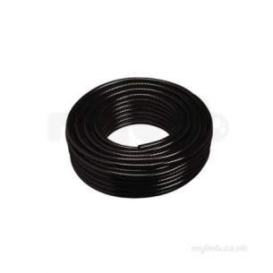 Condensing Unit Blocks and Trays -  Asl Black Braided Pvc Hose 1/4 X 30m