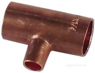 Acr End Feed Capillary Copper Fittings -  Lawton Tube Acr Reduced Branch Tee 1/2 X 1/2 X 1/4 Inch