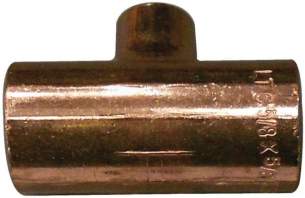 Acr End Feed Capillary Copper Fittings -  Lawton Tube Acr Reduced Branch Tee 5/8 X 5/8 X 1/4 Inch