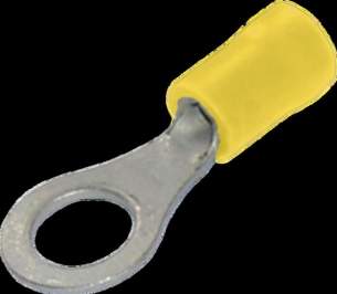 Electrical Accessories and Components -  Specialised Wiring Accesories Ring Terminal 6.5mm Yellow (pack Of 100)