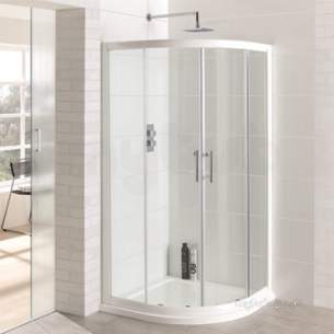 Eastbrook Showers -  Vantage Easy Clean Quadrant 800mm White 69.0022