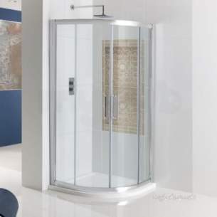 Eastbrook Showers -  Corniche Easy Clean 900 Quad Silver 69.0060