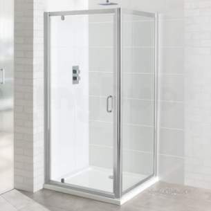 Eastbrook Showers -  Vantage Easy Clean Pivot Door 760mm Silver 69.0083