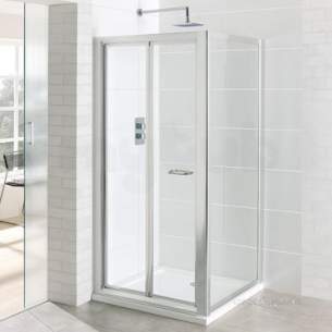 Eastbrook Showers -  Vantage Easy Clean Bi-fold Door 700mm Silver 69.0111